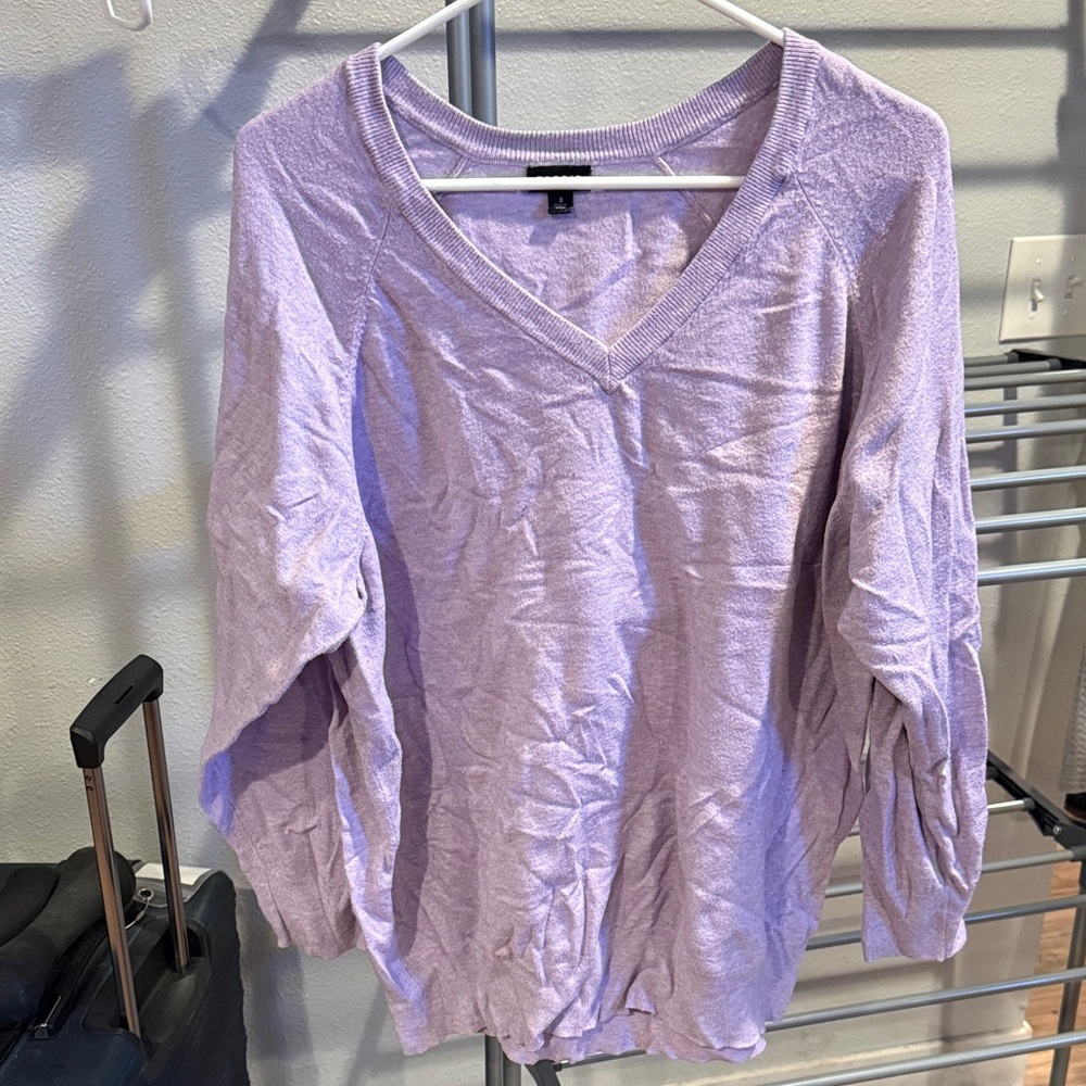 TORRID Women's Lavender V-Neck Top